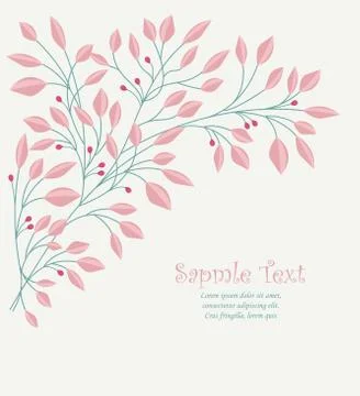 Vector branches of leaves Stock Illustration