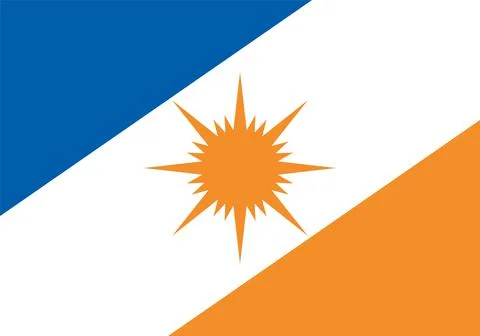 Vector Brazilian state Tocantins flag Stock Illustration