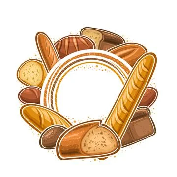 Vector Bread Frame Stock Illustration