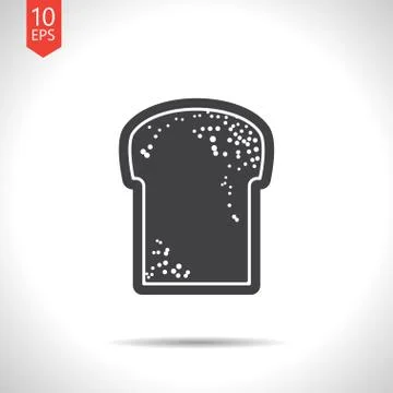 Vector bread icon. Eps10 Stock Illustration