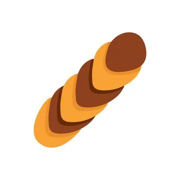 Vector bread icon. Flat illustration of bread. healthy bread isolated on whit 스톡 일러스트