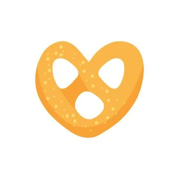 Vector bread icon. Flat illustration of bread. healthy bread isolated on whit Stock Illustration