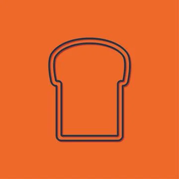 Vector bread icon Stock Illustration