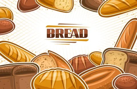 Vector Bread layout Stock Illustration