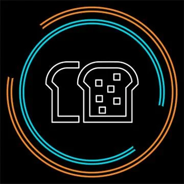 Vector bread loaf - bakery symbol Stock Illustration