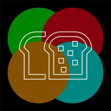 Vector bread loaf - bakery symbol Stock Illustration