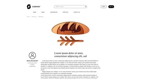 Vector bread in paper art style . Editable illustration Stock Illustration