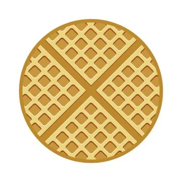 Vector breakfast waffle Stock Illustration