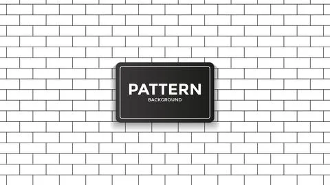 Vector of Brick Pattern. Good for additional design, additional element, etc. Stock Illustration
