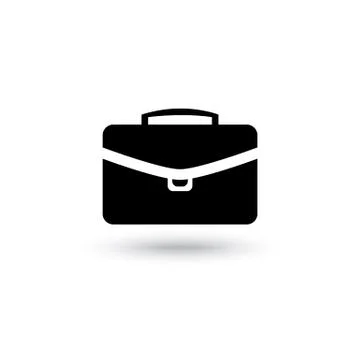 Vector briefcase black icon Stock Illustration