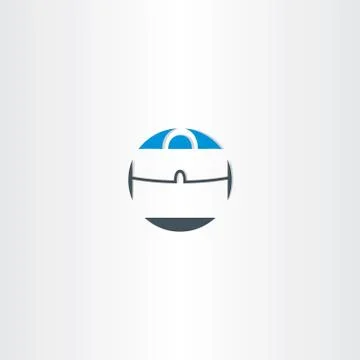 Vector briefcase icon design element Illustrazione stock