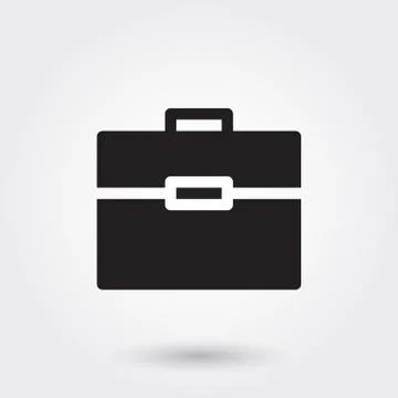Vector, Briefcase icons, Glyph Icon Stock Illustration