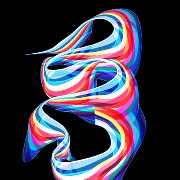 Vector bright background abstract beautiful waves Stock Illustration