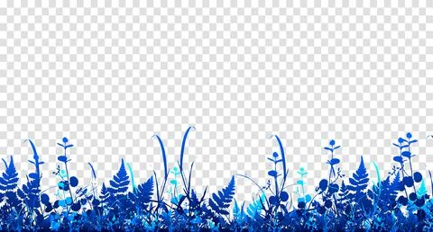 Vector bright blue realistic seamless grass border isolated background. Vecto Illustrazione stock
