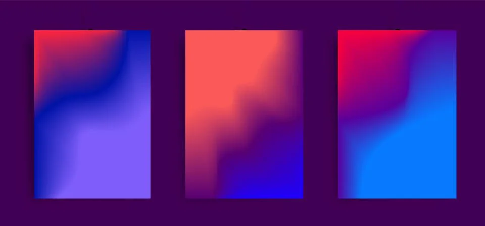Vector bright colors background with mesh gradient texture for minimal dynami Stock Illustration