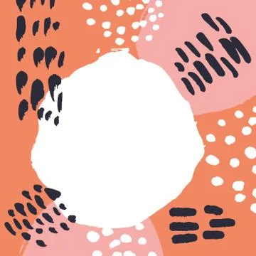 Vector bright frame with the text place. Stock Illustration