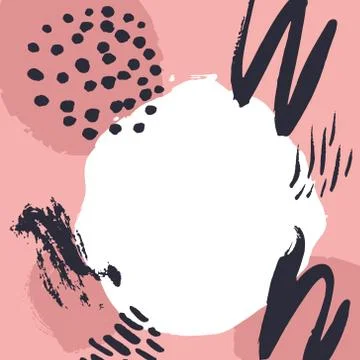 Vector bright frame with the text place. Stock Illustration