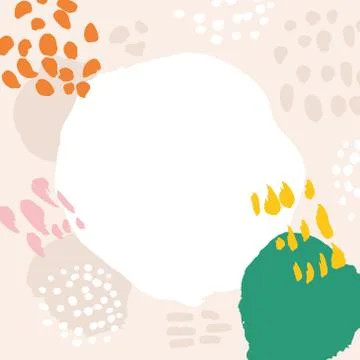 Vector bright frame with the text place. Illustrazione stock