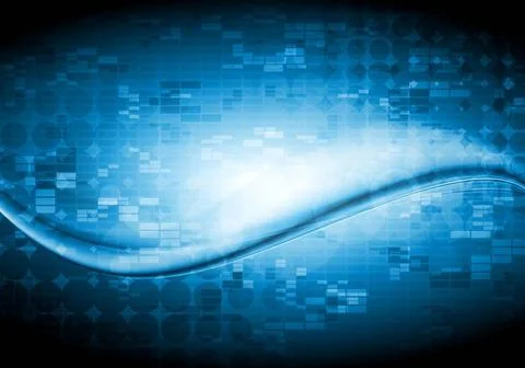 Vector bright hi-tech waves design Vector bright hi-tech waves design Copy... Foto stock