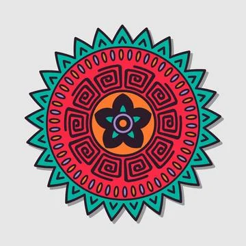 Vector bright mandala Stock Illustration