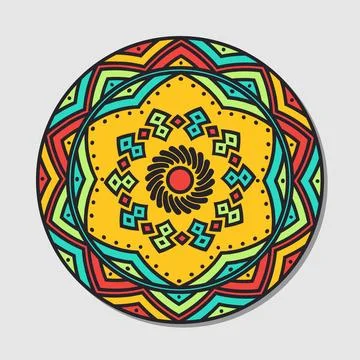 Vector bright mandala Stock Illustration