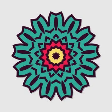 Vector bright mandala Stock Illustration