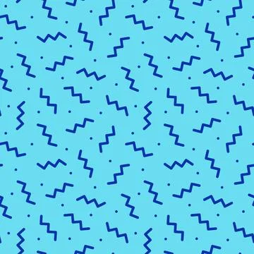 Vector bright seamless pattern. Abstract trendy background. Color curve mosaic Illustrazione stock
