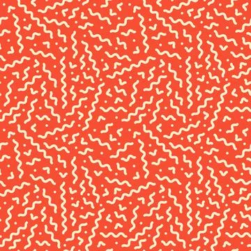 Vector bright seamless pattern. Abstract trendy background. Color curve mosaic 库存插图