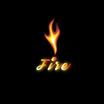 Vector bright sign of fire Stockillustratie