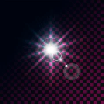 Vector bright star on a dark background Stock Illustration