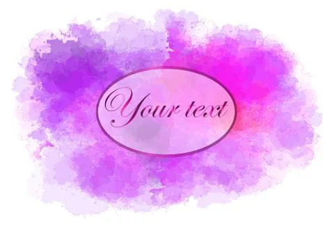Vector bright watercolor template Stock Illustration