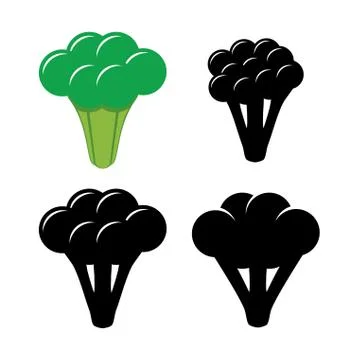 Vector broccoli symbols Stock Illustration