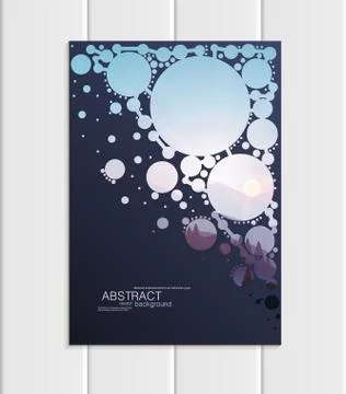 Vector brochure A5 or A4 format Christmas New Year 2018 design element corporate Illustrazione stock