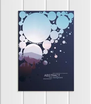 Vector brochure A5 or A4 format Christmas New Year 2018 design element corporate Illustrazione stock