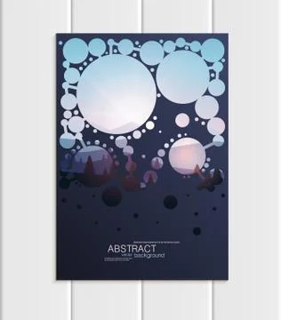 Vector brochure A5 or A4 format Christmas New Year 2018 design element corporate Illustrazione stock