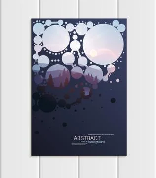 Vector brochure A5 or A4 format Christmas New Year 2018 design element corporate イラスト素材