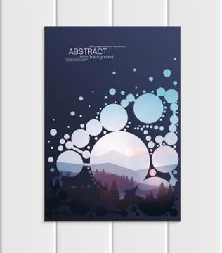Vector brochure A5 or A4 format Christmas New Year 2018 design element corporate イラスト素材