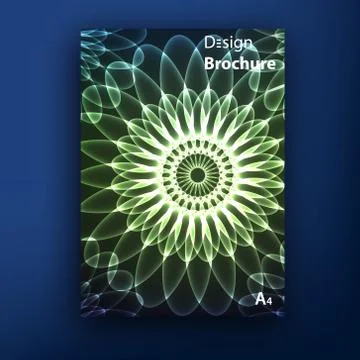 Vector brochure / booklet cover design templates collection A4 스톡 일러스트