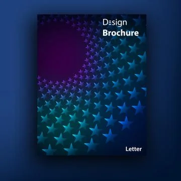 Vector brochure / booklet cover design templates collection A4 Stock Illustration