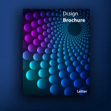 Vector brochure / booklet cover design templates collection A4 Illustrazione stock