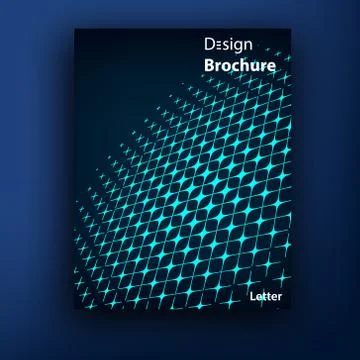 Vector brochure / booklet cover design templates collection A4 Illustrazione stock