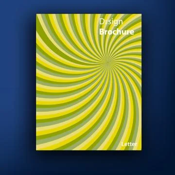 Vector brochure / booklet cover design templates collection A4 Illustrazione stock