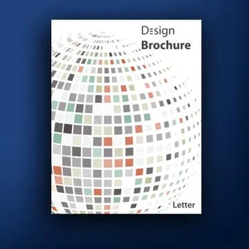 Vector brochure / booklet cover design templates collection A4 Illustrazione stock