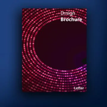 Vector brochure booklet cover design templates collection Illustrazione stock