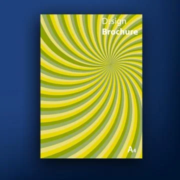 Vector brochure booklet cover design templates collection A4 Illustrazione stock