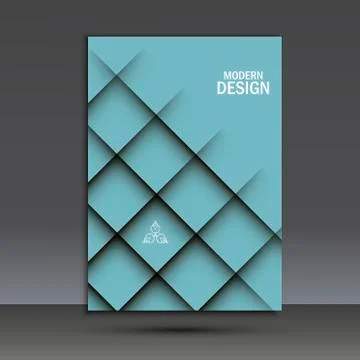 Vector brochure design layout template in A4 Stock Illustration