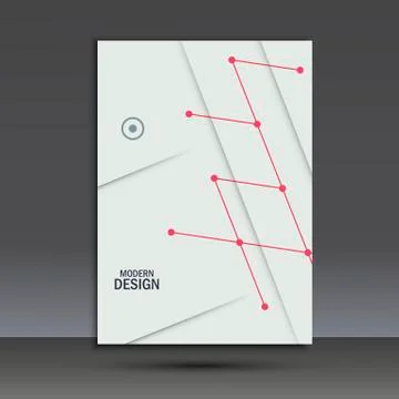 Vector brochure design layout template in A4 Stock Illustration