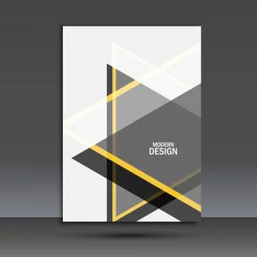 Vector brochure design layout template in A4 Stock Illustration