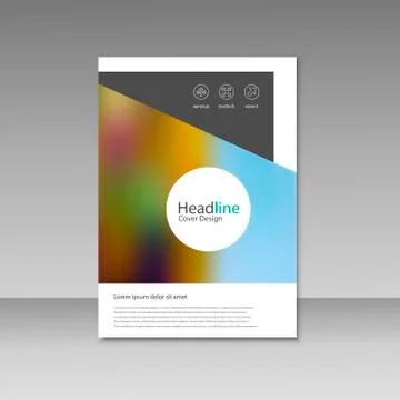 Vector Brochure Design Layout template Stock Illustration