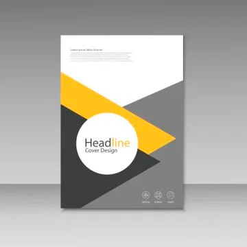 Vector Brochure Design Layout template Stock Illustration
